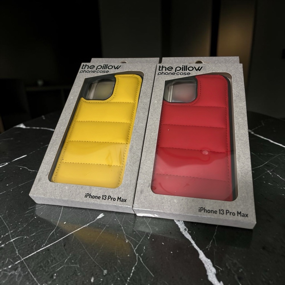 Pillow Padded Back Case 2-Pack Multicolor Yellow/Red for iPhone 13 Pro Max